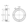 Contre-écrou SKF KM 6 M30x1,50 Ø 45 mm - Ref: 7500KM06