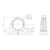Logement de palier sans insert - Ref: GGASE10