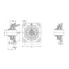 Logement de palier FY SKF - Ref: FY212TF