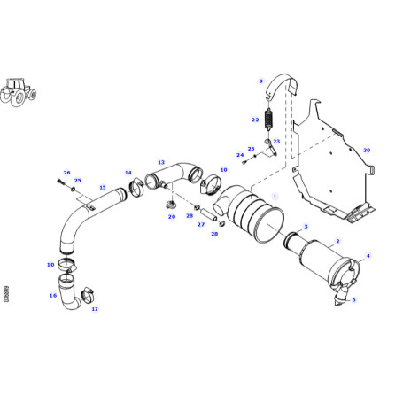 Filtre a air Fendt - Ref : 1807255M1