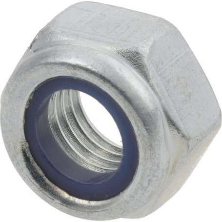 Ecrou hexagonal autobloquant à bague nylon DIN985 M8x1.25 Kramp - ref: 985810 - x50