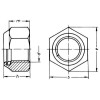 Écrou hexagonal autobloquant haut DIN982 M10x1.50 acier zingué Classe 8 Kramp - ref: 98210 - x100