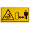 Autocollant, danger happement - Ref: 59900100