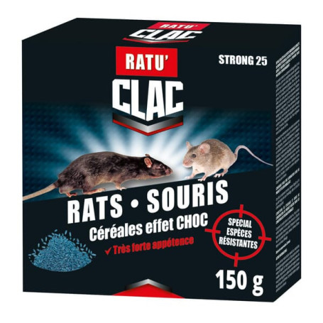 Raticide en grain au bro. 150gr