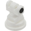 Double buse plate de ventilateur TTJ 110° plastique blanc - Ref: TTJ6011008VP