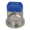 Buse à double jets plat TJ 80° 3 bleu acier inoxydable TeeJet - Ref: TJ608003VS