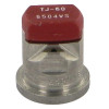 Buse à double jets plat TJ 65° 4 rouge acier inoxydable TeeJet - Ref: TJ606504VS