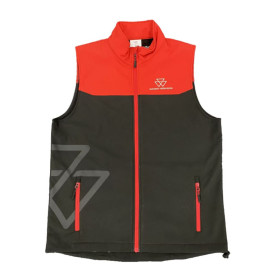 Veste Softshell sans manches MF Rouge et Noir TAILLE L