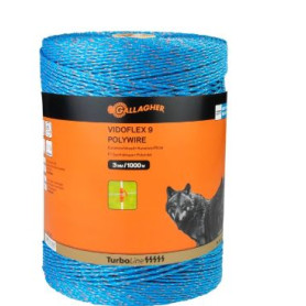 FIL GALLAGHER Vidoflex 9 TurboLine (bleu, 1000 mètre)