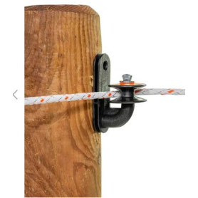 Isolateur GALLAGHER d’angle à poulie pour piquets bois (30 pcs)