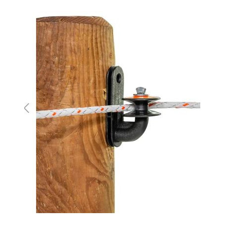 Isolateur GALLAGHER d’angle à poulie pour piquets bois (30 pcs)