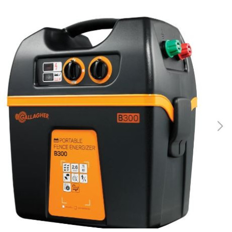 Électrificateur  GALLAGHER B300 sur batterie (2,6 J - 12 V)