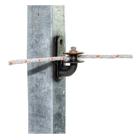 Isolateur  GALLAGHER d’angle à poulie pour piquets fer (5 pcs)