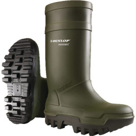 Bottes de sécurité vertes, classe S5, taille 46 Wellingtons Purofort® Thermo+ Dunlop - Ref: C66293346