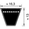 Courroie trapézoïdale SPB 17x2800 Optibelt