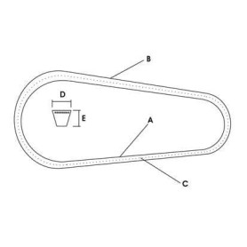 Jeu de 4 courroies d'entraînement Vapormatic - ref VLD4079