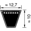 Courroie trapézoïdale SPA 13x1272 Optibelt