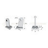 Marteau de broyeur pour Houel - Largeur fixation: 15 - Longueur : 90 - Rayon : 150 - Ref: SYM09C