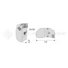 Marteau de broyeur pour Seppi - Largeur fixation: 47 - Longueur : 47 - Rayon : 100 - Ref: SYM172C