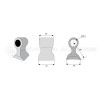Marteau de broyeur pour Seppi - Largeur fixation: 60 - Longueur : 70 - Rayon : 80 - Ref: SYM6355