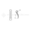 Marteau de broyeur pour Bomford - Largeur fixation: 38 - Longueur : 45 - Rayon : 114 - Ref: SYM6380