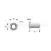 Bague / Entretoise / Rondelle  - MacConnel - Long. : 27mm - Diam du trou : 15.5mm - Ref: SYL390917