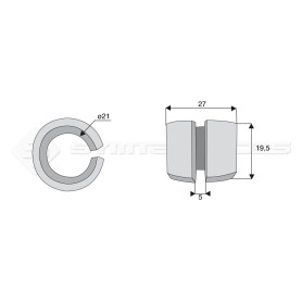 Bague / Entretoise / Rondelle SYM44D