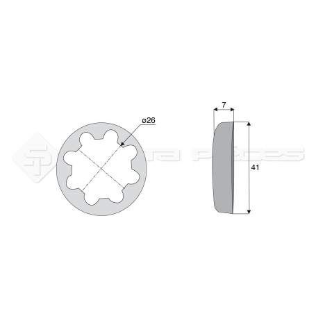 Bague / Entretoise / Rondelle SYM44C