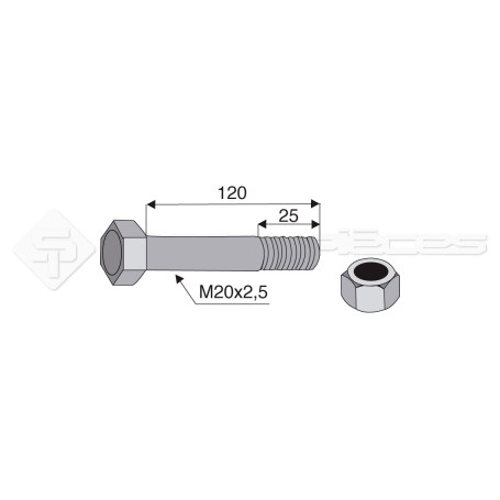 Boulon SYL63120SAU