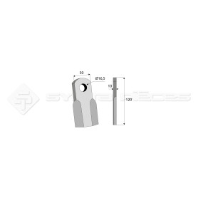 Couteau droit  - Celli - Ref: SYL153054