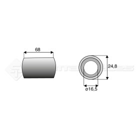 Bague / Entretoise / Rondelle  - Berti, Breviglieri, Riviere-Casalis - Ref: SYL6301BRE