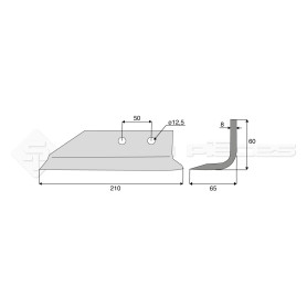 Couteau Dondi - 210x90x8 - Ref: SYL515004A