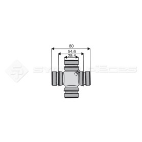 Croisillon circlips intérieurs - NEW HOLLAND - Diam. Croisillon : 25.4mm - Long. Entre circlips : 54.6mm - Ref: CRO037521