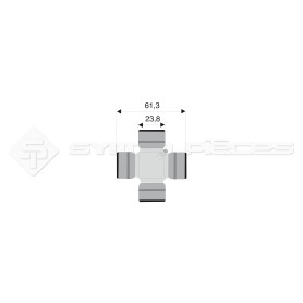 Croisillon circlips extérieurs - SAME. LAMBORGHINI - Diam. Croisillon : 23.8mm - Long. Entre circlips : 61.3mm - Ref: CRO037522