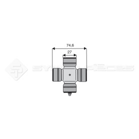 Croisillon circlips extérieurs - BENZI - Longueur: 74.6mm - Diam. Croisillon : 27mm