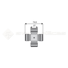 Croisillon circlips extérieurs - WALTERSCHEID - Longueur: 74.6mm - Diam. Croisillon : 27mm