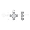 Croisillon circlips extérieurs - BONDIOLI ET PAVESI - Longueur: 100mm - Diam. Croisillon : 30mm - Ref: TR412060021