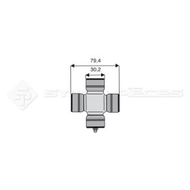 Croisillon circlips extérieurs - BONDIOLI ET PAVESI - Longueur: 79.4mm - Diam. Croisillon : 30.2mm - Ref: TR4120G0012