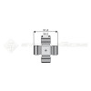 Croisillon circlips extérieurs - BONDIOLI ET PAVESI - Longueur: 91.4mm - Diam. Croisillon : 30.2mm - Ref: TR4120H0011