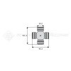 Croisillon circlips extérieurs - COMER - Longueur: 95.4mm - Diam. Croisillon : 30.2mm - Ref: CZ180016228