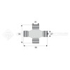 Croisillon circlips extérieurs - BENZI - Longueur: 76mm - Diam. Croisillon : 32mm - Ref: SY9056053V
