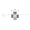 Croisillon circlips extérieurs - BONDIOLI ET PAVESI - Longueur: 106.5mm - Diam. Croisillon : 34.9mm - Ref: TR4120M0012