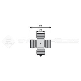 Croisillon circlips extérieurs - WALTERSCHEID - Longueur: 89mm - Diam. Croisillon : 36mm