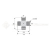 Croisillon circlips extérieurs - WALTERSCHEID - Longueur: 89mm - Diam. Croisillon : 36mm - Ref: TR360600