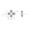 Croisillon circlips extérieurs - WALTERSCHEID - Longueur: 89mm - Diam. Croisillon : 36mm - Ref: TR3606134