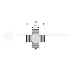 Croisillon circlips extérieurs - BONDIOLI ET PAVESI - Longueur: 130mm - Diam. Croisillon : 42mm