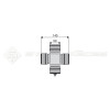 Croisillon circlips extérieurs - BONDIOLI ET PAVESI - Longueur: 140mm - Diam. Croisillon : 50mm - Ref: TR4120K0001