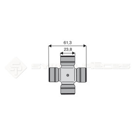 Croisillon circlips extérieurs - WALTERSCHEID - Longueur: 61.3mm - Diam. Croisillon : 23.8mm