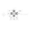 Croisillon circlips extérieurs - WALTERSCHEID - Longueur: 74.6mm - Diam. Croisillon : 27mm - Ref: TR210600