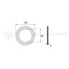 Garniture - Alésage : 80mm - Hauteur : 3mm - Diam. Ext : 125mm - Réf: DA17676 - Ref: SY3E3590555